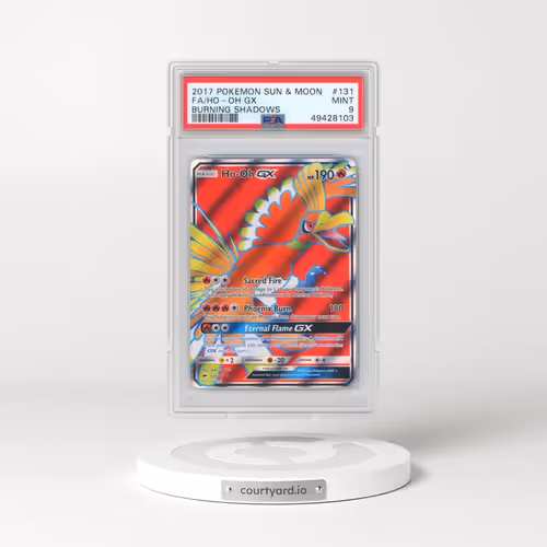 2017 Pokémon Sun & Moon Burning Shadows #131 HO-Oh GX - Holo Full Art (PSA 9 MINT)