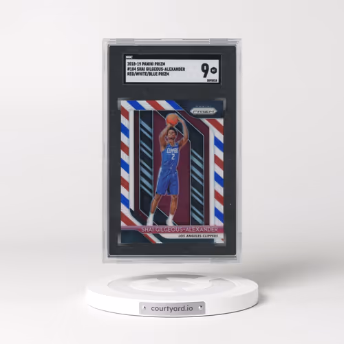 2018 Panini Prizm #184 Shai Gilgeous-Alexander - Red/White/Blue Prizm (SGC 9 MINT)