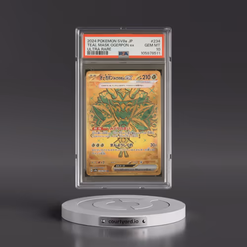 2024 Pokémon Sv8a-Terastal Fest EX #234 Teal Mask Ogerpon EX - Holo Ultra Rare (PSA 10 GEM MINT)