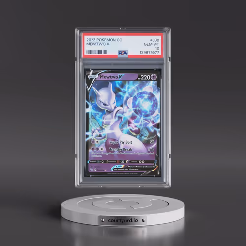 2022 Pokémon Go #030 Mewtwo V - Holo (PSA 10 GEM MINT)