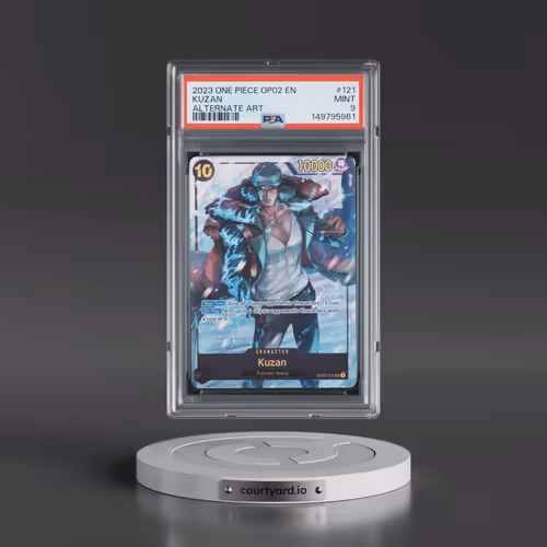 2023 One Piece OP02-Paramount War #121 Kuzan - Alternate Art (PSA 9 MINT)