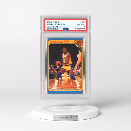 1988 Fleer #123 Magic Johnson - All-Star (PSA 8 NM-MT)