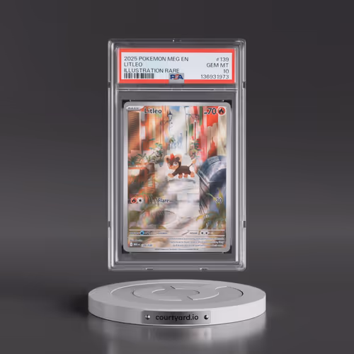 2025 Pokémon Meg EN-Mega Evolution #139 Litleo - Illustration Rare (PSA 10 GEM MINT)