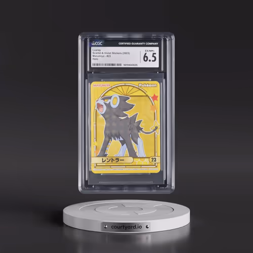 2023 Scarlet & Violet Stickers (Marumiya Archway BG) - Japanese #23 Luxray - Holo (CGC 6.5 EX-NM+)
