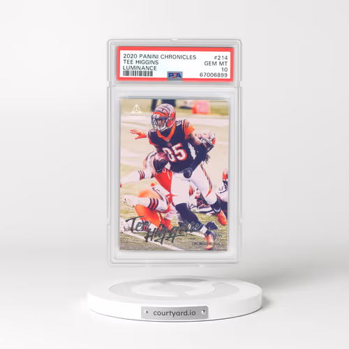 2020 Panini Chronicles Luminance #214 Tee Higgins (PSA 10 GEM MINT)