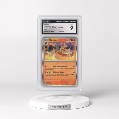 2023 Scarlet & Violet 151 - MEW EN #136/165 Flareon - Holo (CGC 9 MINT)