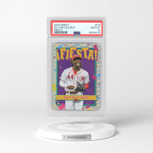 2024 Topps Finest Fiesta #F18 Elly de La Cruz (PSA 10 GEM MINT)