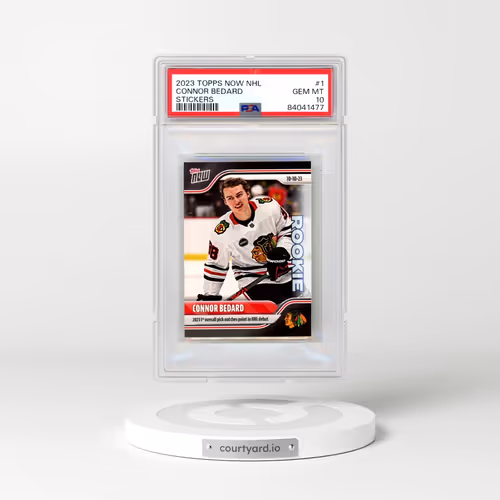 2023 Topps Now NHL Stickers #1 Connor Bedard (PSA 10 GEM MINT)