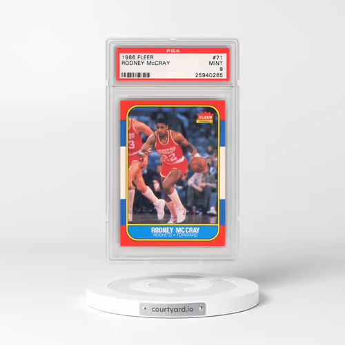 1986 Fleer #71 Rodney McCray (PSA 9 MINT)