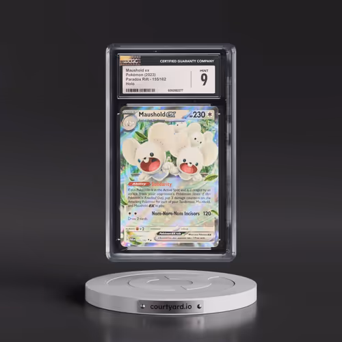 2023 Pokémon Par EN-Paradox Rift #155 Maushold EX - Holo (CGC 9 MINT)