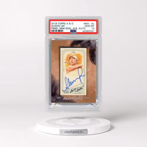 2018 Topps Allen & Ginter Mini Non-Baseball Autographs #MA-AL Alison Lee (PSA 10 GEM MINT)