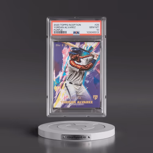 2020 Topps Inception #25 Yordan Alvarez - Purple (PSA 10 GEM MINT)
