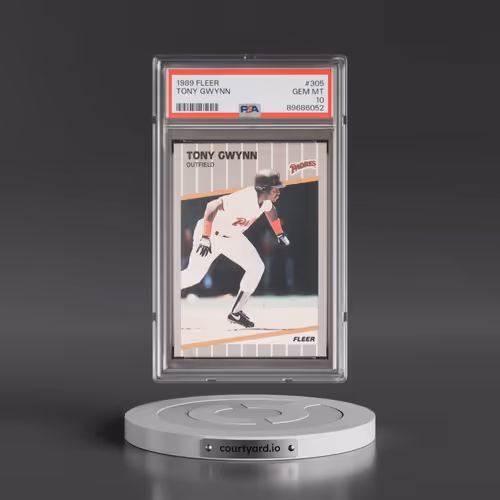 1989 Fleer #305 Tony Gwynn (PSA 10 GEM MINT)