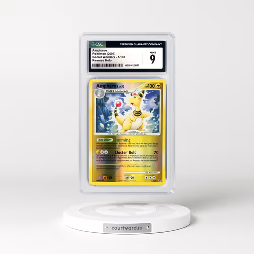 2007 Secret Wonders #1 Ampharos - Holo (CGC 9 MINT)