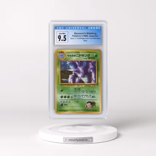 1999 Gym 2: Challenge from the Darkness Giovanni's Nidoking - Holo (CGC 10 GEM MINT)