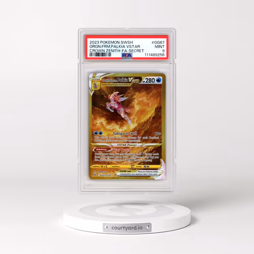 2023 Pokémon Sword and Shield Crown Zenith #GG67 Origin Forme Palkia Vstar - Full Art Secret (PSA 9 MINT)