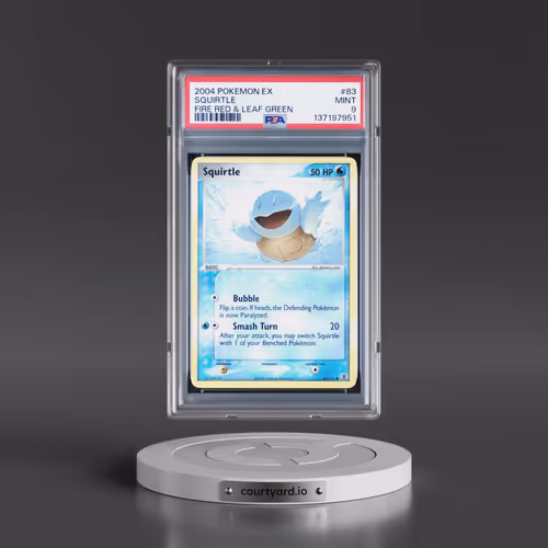 2004 Pokémon EX Fire Red & Leaf Green #83 Squirtle (PSA 9 MINT)