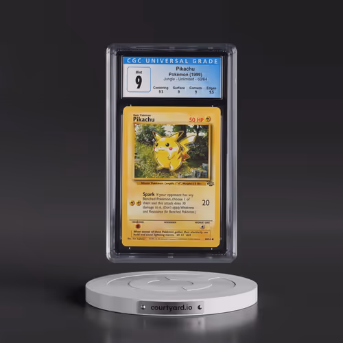 1999 Jungle #60/64 Pikachu (CGC 9 MINT)