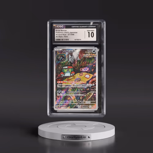 2023 Pokémon Sv4k-Ancient Roar #077 Brute Bonnet - Art Rare (CGC 10 GEM MINT)