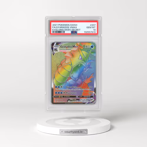2021 Pokémon Sword & Shield Evolving Skies #207 Gyarados Vmax - Full Art Secret (PSA 10 GEM MINT)
