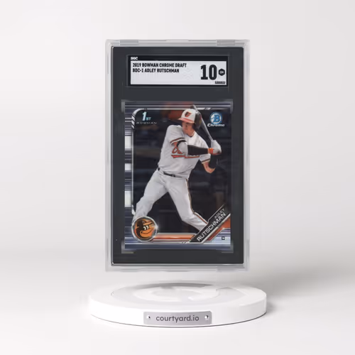 2019 Bowman Chrome Draft #BDC-1 Adley Rutschman - Chrome-Batting (SGC 10 GEM MINT)
