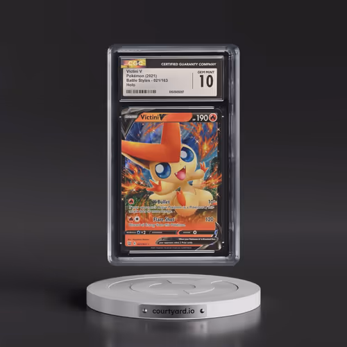 2021 Battle Styles #021/163 Victini V - Holo (CGC 10 GEM MINT)