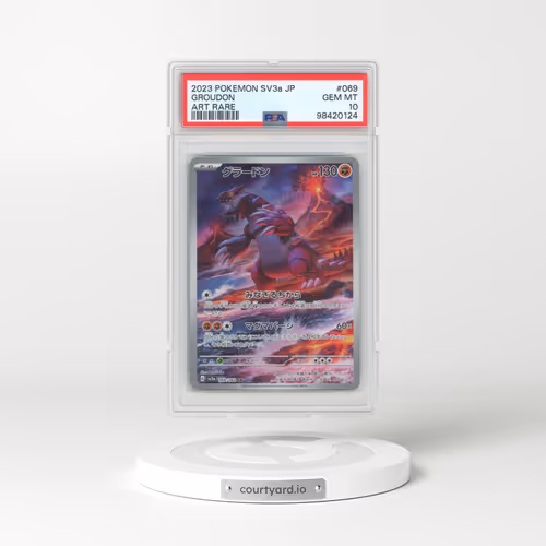 2023 Pokémon Sv3a-Raging Surf #069 Groudon - Art Rare (PSA 10 GEM MINT)