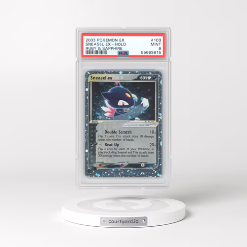 2003 Pokémon EX Ruby & Sapphire #103 Sneasel EX - Holo Holo (PSA 9 MINT)
