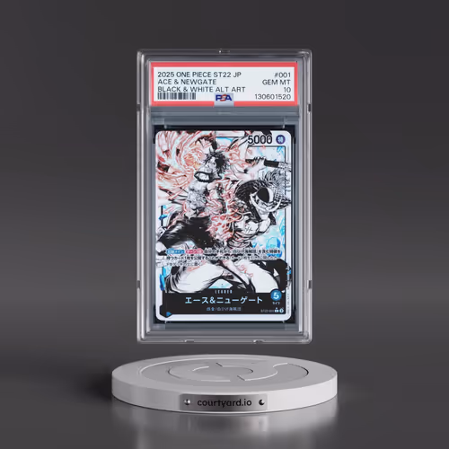 2025 One Piece Japanese Starter Deck ST22-Ace & Newgate #001 Ace & Newgate - Black & White Alternate