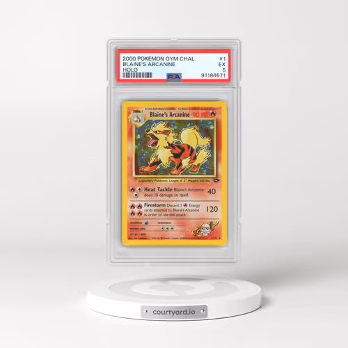 2000 Pokémon Gym Challenge #1 Blaine's Arcanine - Holo (PSA 5 EX)