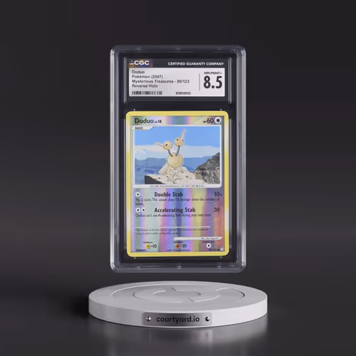 2007 Mysterious Treasures #80/123 Doduo - Reverse Holo (CGC 8.5 NM-MT+)