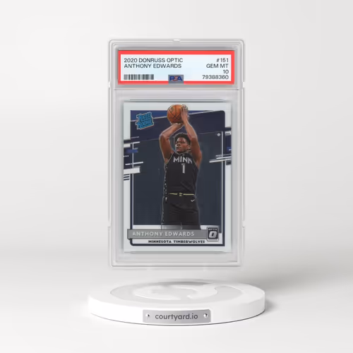 2020 Panini Donruss Optic #151 Anthony Edwards (PSA 10 GEM MINT)