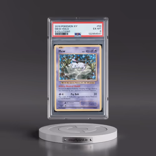 2016 Pokémon XY Evolutions #53 Mew - Holo (PSA 6 EX-MT)