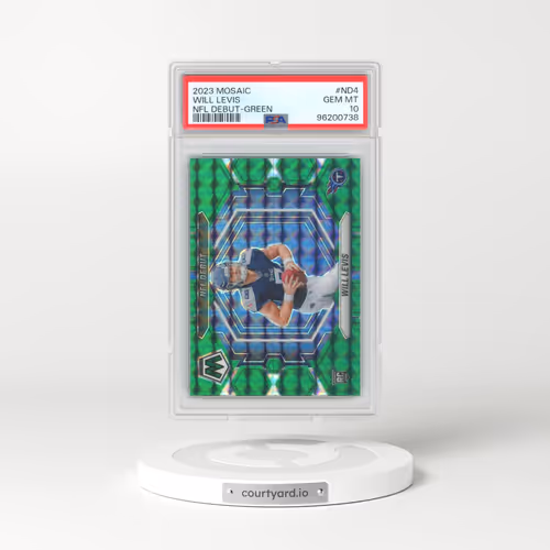 2023 Panini Mosaic NFL Debut #ND4 Will Levis - Green (PSA 10 GEM MINT)