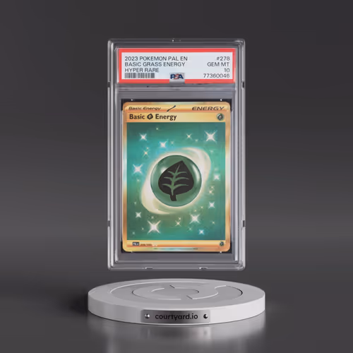 2023 Pokémon Pal EN-Paldea Evolved #278 Basic Grass Energy - Hyper Rare (PSA 10 GEM MINT)