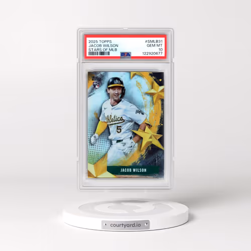 2025 Topps Stars of MLB #SMLB31 Jacob Wilson - Series 2 (PSA 10 GEM MINT)