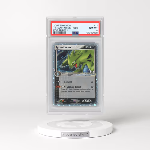 2004 Pokémon Pop Series 1 #17 Tyranitar EX - Holo Holo (PSA 8 NM-MT)