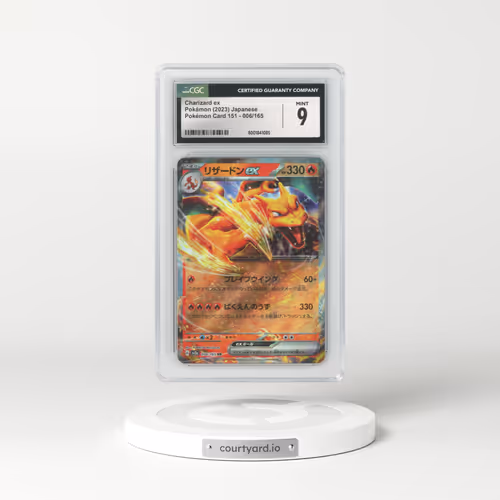 2023 Pokémon Card 151 #006/165 Charizard ex (CGC 9 MINT)