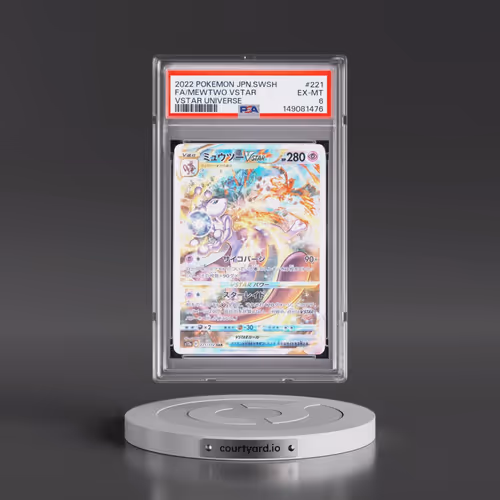 2022 Pokémon Sword & Shield Vstar Universe #221 Mewtwo Vstar - Full Art (PSA 6 EX-MT)