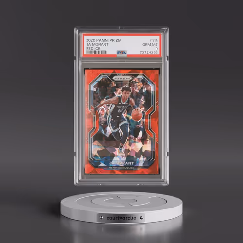 2020 Panini Prizm #115 Ja Morant - Red Ice (PSA 10 GEM MINT)