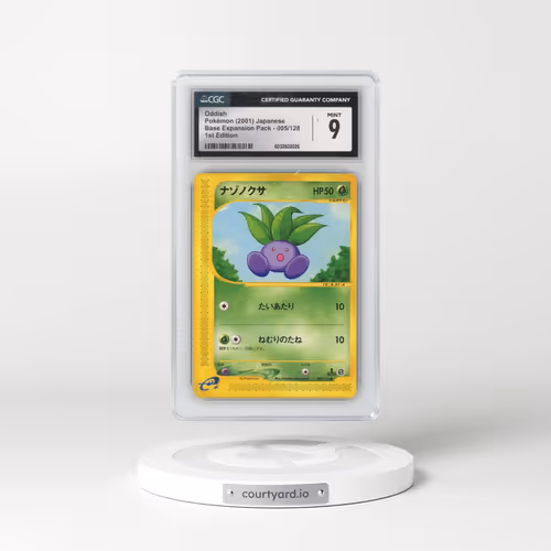 2001 Base Expansion Pack #005/128 Oddish - 1st Edition (CGC 9 MINT)