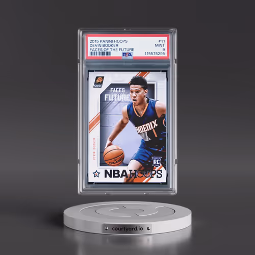 2015 Panini Hoops Faces of the Future #11 Devin Booker (PSA 9 MINT)