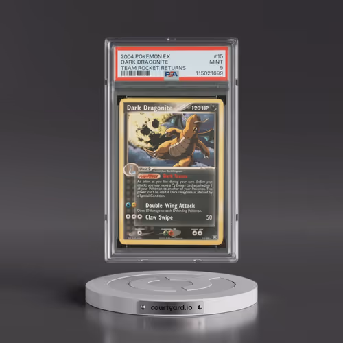 2004 Pokémon EX Team Rocket Returns #15 Dark Dragonite (PSA 9 MINT)