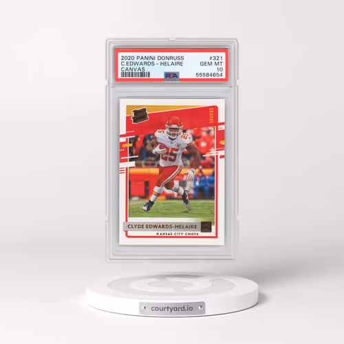 2020 Panini Donruss #321 Clyde Edwards-Helaire - Canvas (PSA 10 GEM MINT)