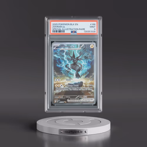 2025 Pokémon Blk EN-Black Bolt #166 Zekrom EX - Holo Special Illustration Rare (PSA 9 MINT)