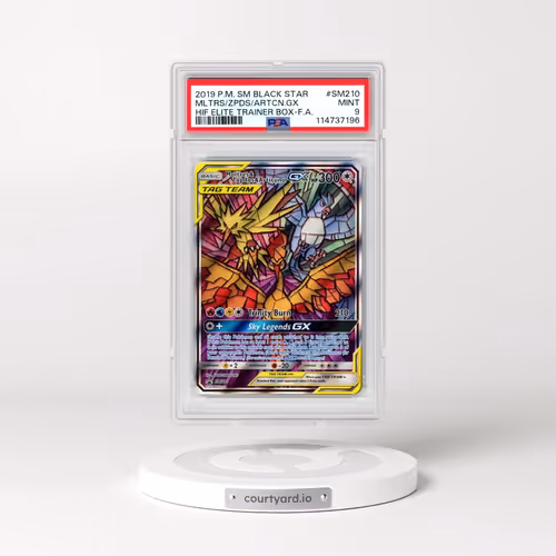 2019 Pokémon SM Black Star Promo #SM210 Moltres & Zapdos & Articuno GX - Holo Full Art Hidden Fates