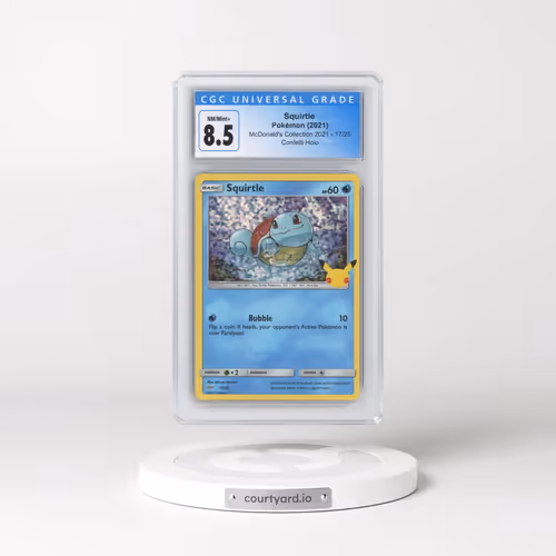 2021 McDonald's Collection 2021 #17/25 Squirtle - Confetti Holo (CGC 8.5 NM-MT+)