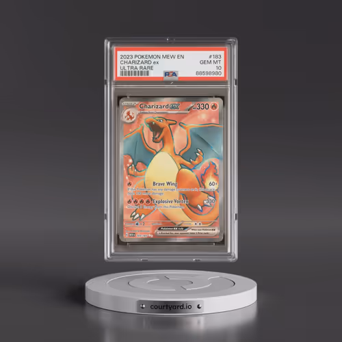2023 Pokémon Mew EN-151 #183 Charizard EX - Holo Ultra Rare (PSA 10 GEM MINT)