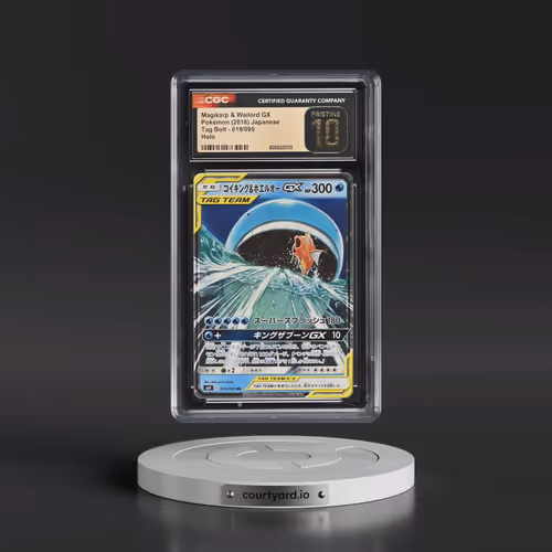 2018 Pokémon Sun & Moon Tag Bolt #019 Magikarp & Wailord GX - Holo (CGC 10 PRISTINE)