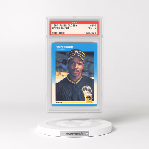 1987 Fleer Glossy #604 Barry Bonds (PSA 9 MINT)